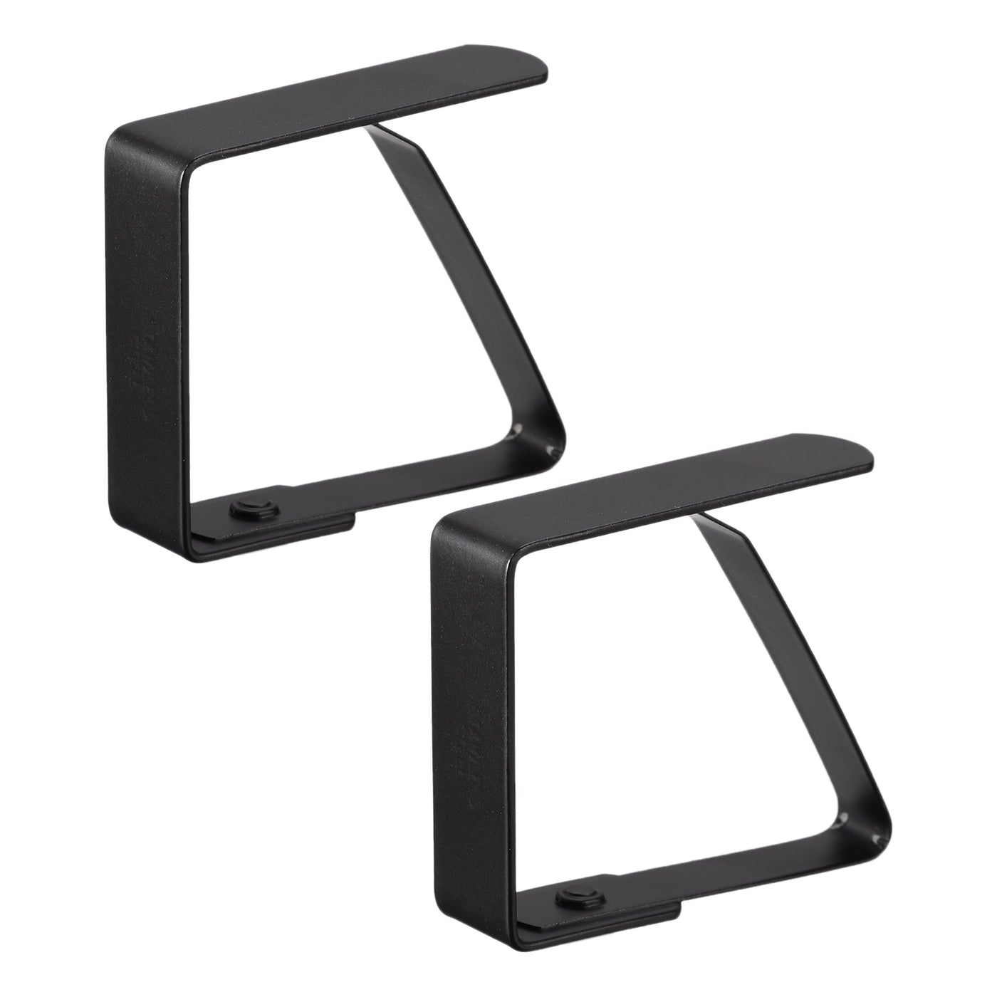 uxcell Uxcell Tablecloth Clips 50mm x 40mm 420 Stainless Steel Table Cloth Holder Black 2 Pcs