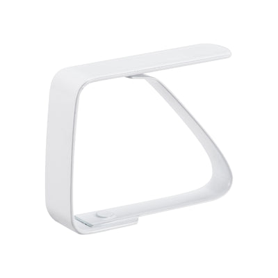 Harfington Uxcell Tablecloth Clips 50mm x 40mm 420 Stainless Steel Table Cloth Holder White 2 Pcs