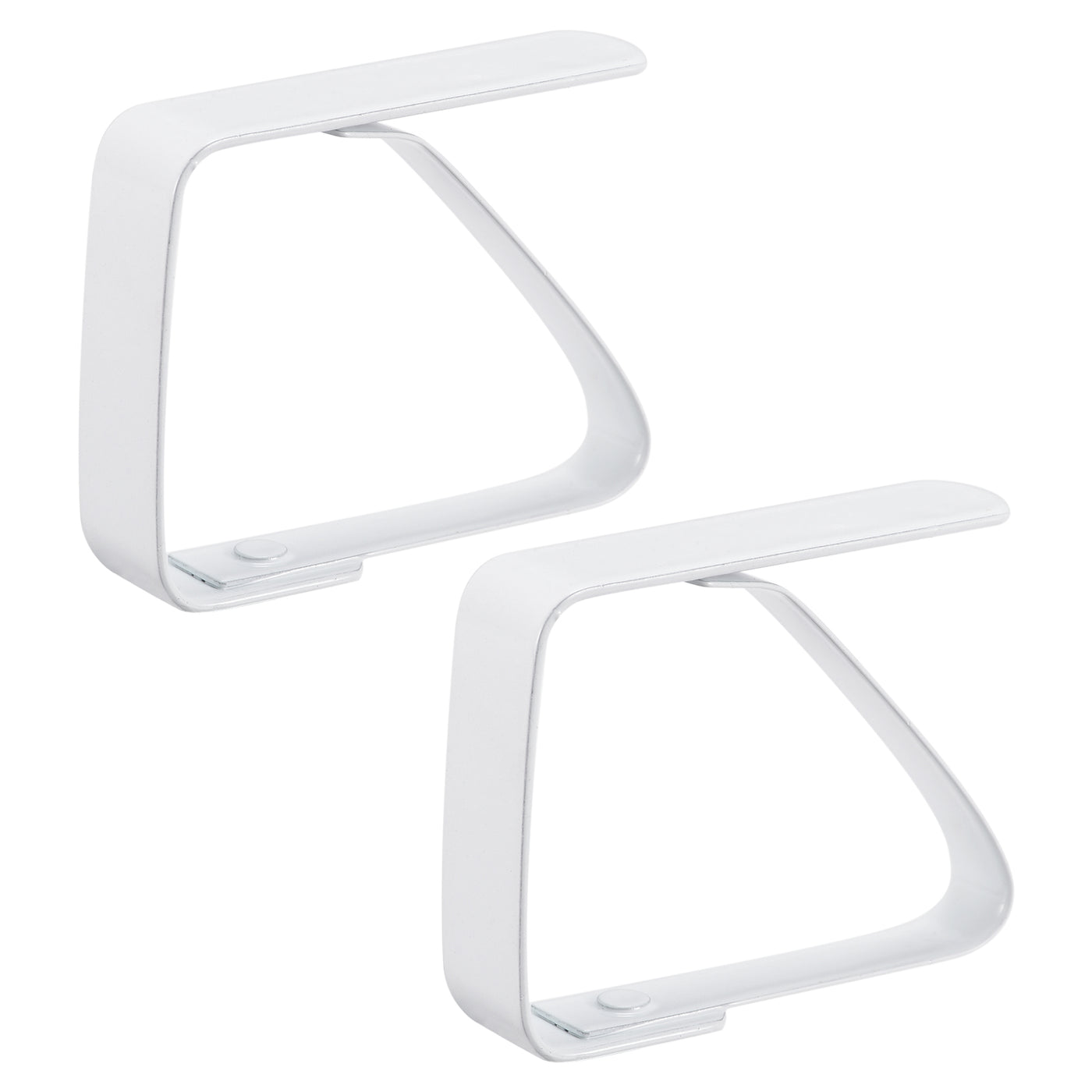 uxcell Uxcell Tablecloth Clips 50mm x 40mm 420 Stainless Steel Table Cloth Holder White 2 Pcs