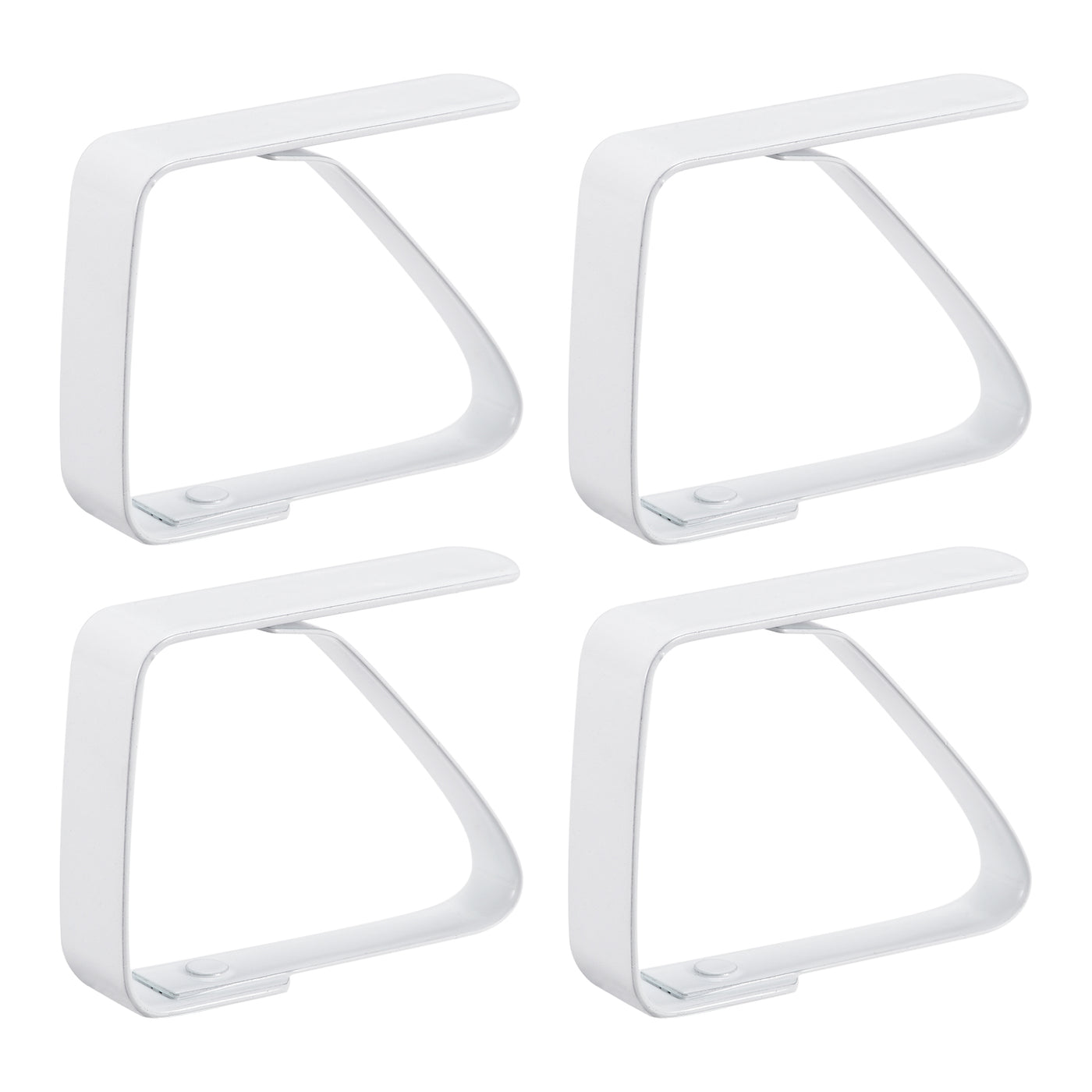 uxcell Uxcell Tablecloth Clips 50mm x 40mm 420 Stainless Steel Table Cloth Holder White 12 Pcs