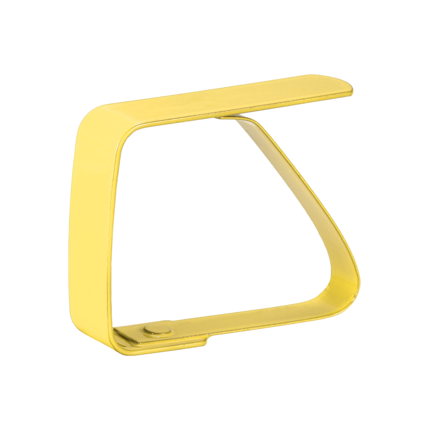 uxcell Uxcell Tablecloth Clips 50mm x 40mm 420 Stainless Steel Table Cloth Holder Yellow 2 Pcs