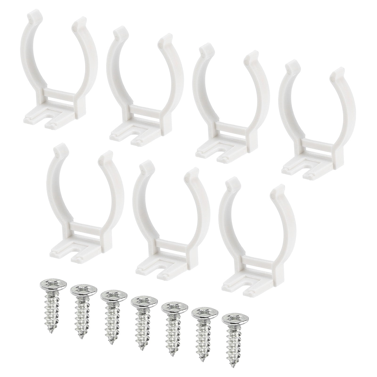 T8 U Clips Holder Bracket Fluorescent Tube Light Fixture Plastic Pipe ...