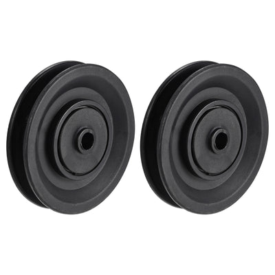 Harfington Uxcell 89mm OD 25mm Thick Bearing Pulley Wheel Cable Fitness Equipment Accessories