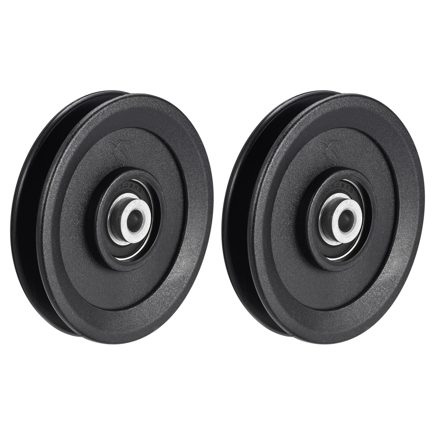 uxcell Uxcell 113mm Bearing Pulley Wheel Cable Fitness Equipment Accessories 2pcs