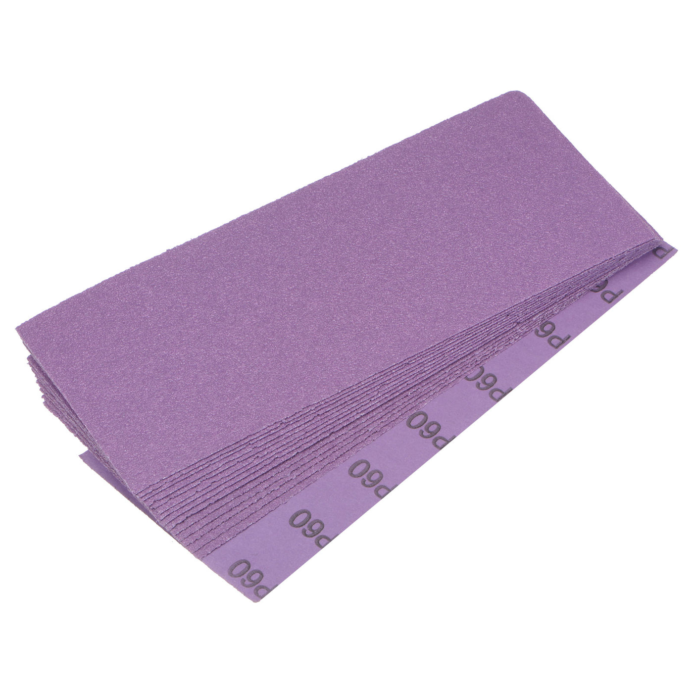 Uxcell Uxcell 15 Pcs Purple Sanding Sheets 60 Grit 9" x 3.7" Aluminum Oxide Sandpapers