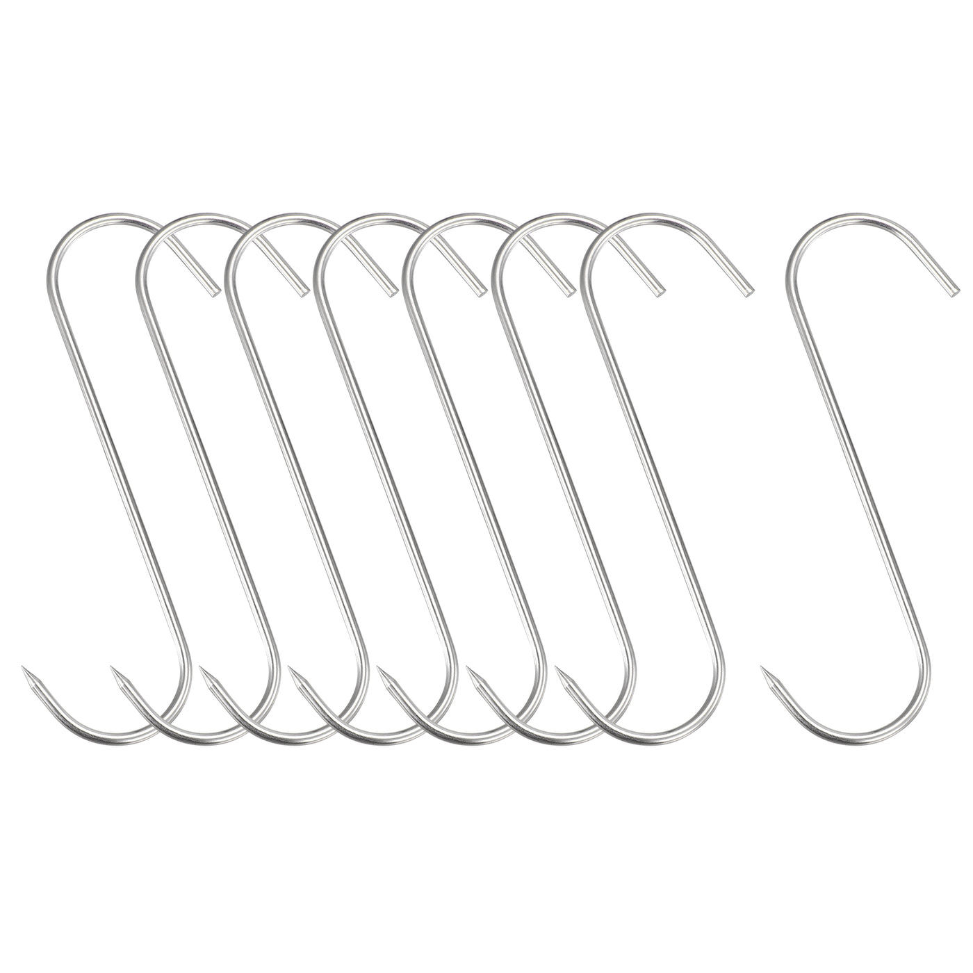 uxcell Uxcell Meat Hooks, Stainless Steel S-Hook, Meat Processing for Chicken Hanging
