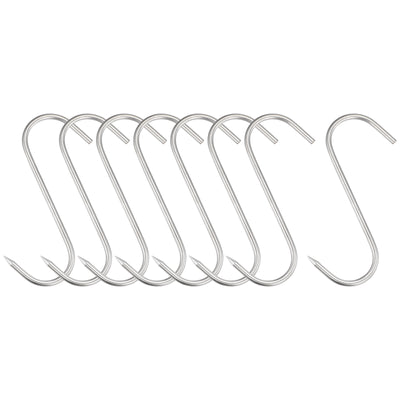 Harfington Uxcell Meat Hooks, Stainless Steel S-Hook, Meat Processing for Chicken Hanging