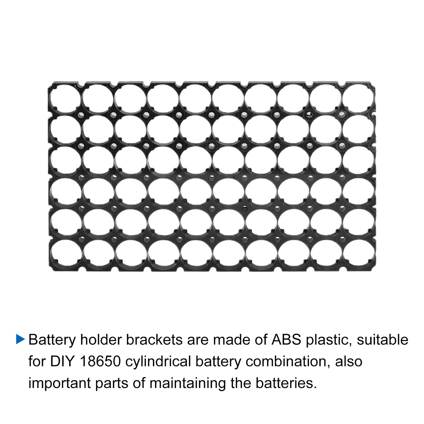 Harfington Battery Holder Bracket 10 x 6 18.4mm Diameter for DIY Batteries Pack of 1