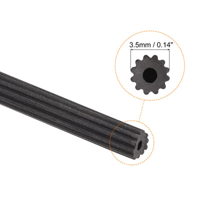 Harfington Uxcell Screen Spline 7.5M/24.61Ft Length PVC Sealing Strip Retainer, 3.5mm OD Black