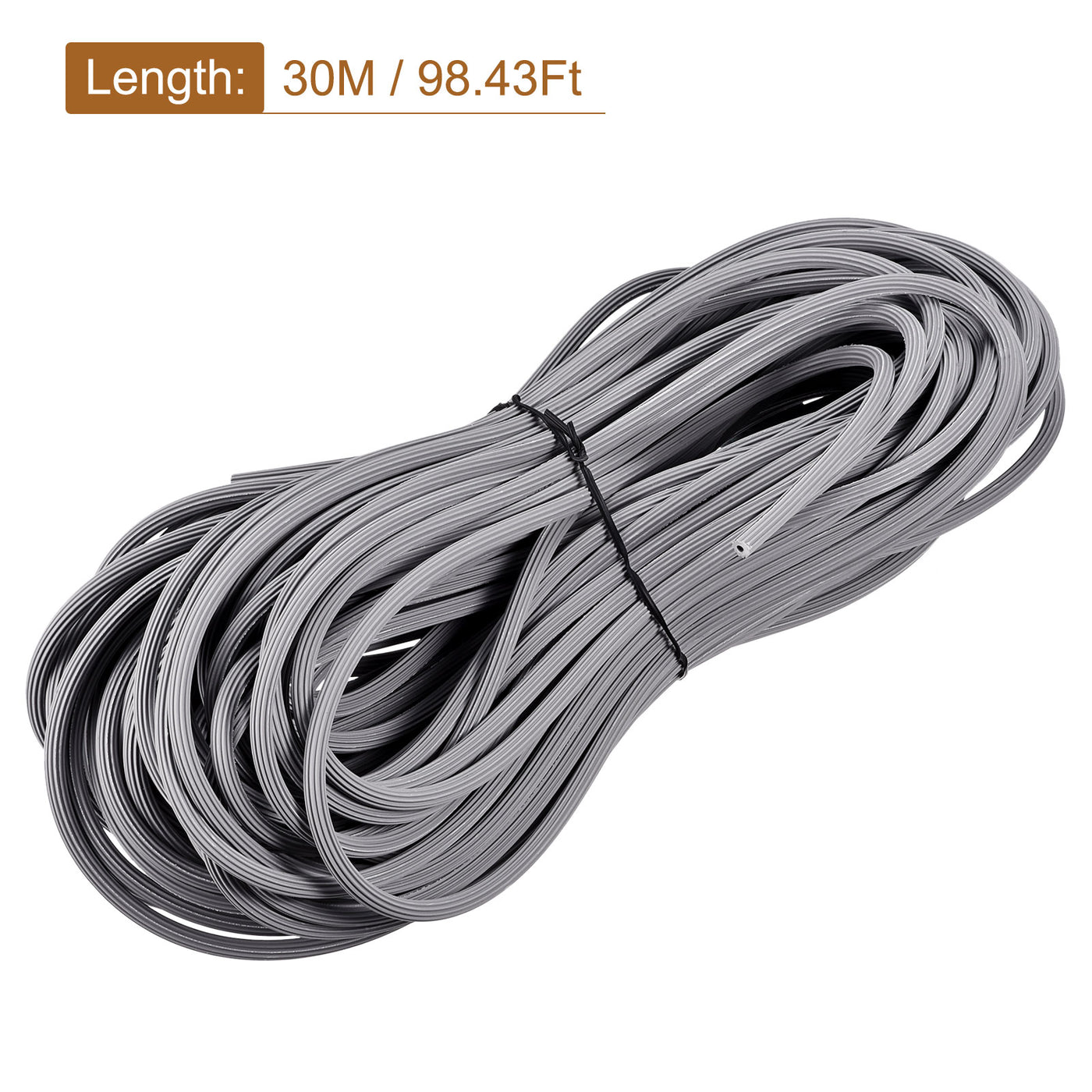 uxcell Uxcell Screen Spline 30M/98.43Ft Length PVC Sealing Strip Retainer, 5.5mm OD Gray