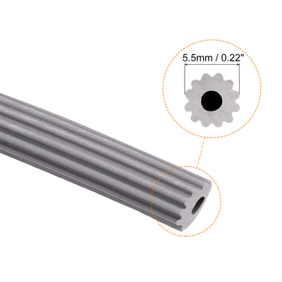 Harfington Uxcell Screen Spline 30M/98.43Ft Length PVC Sealing Strip Retainer, 5.5mm OD Gray