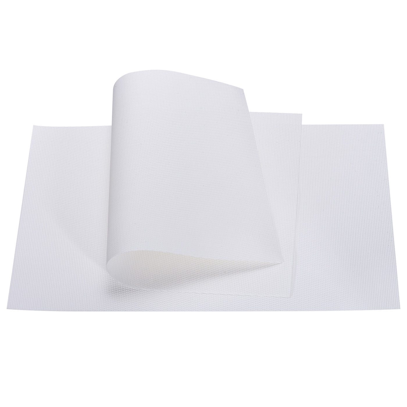 uxcell Uxcell Place Mats 450x300mm 6pcs PVC Table Washable Woven Placemat, White