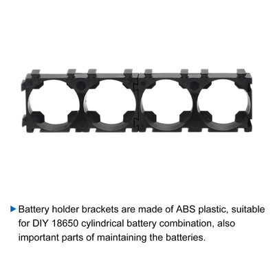 Harfington Battery Holder Bracket 4 x 1 18.4mm Diameter for DIY Batteries Pack of 10