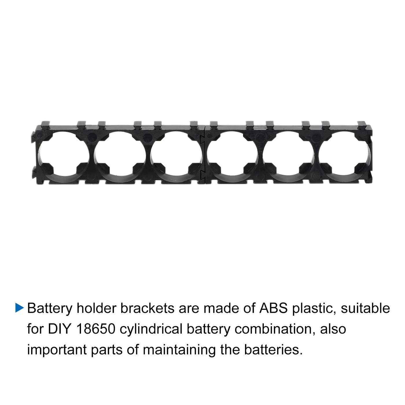 Harfington Battery Holder Bracket 6 x 1 18.4mm Diameter for DIY Battery Pack of 10