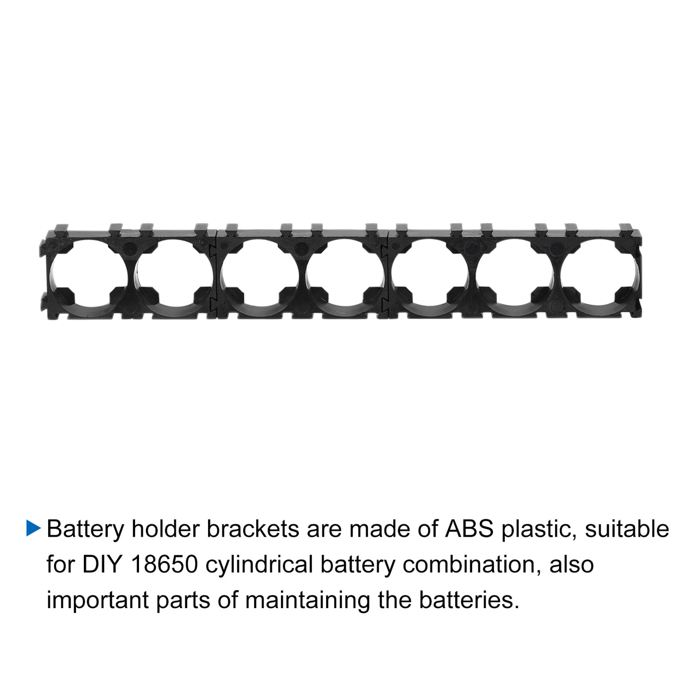 Harfington Battery Holder Bracket 7 x 1 18.4mm Diameter for DIY Battery Pack of 10