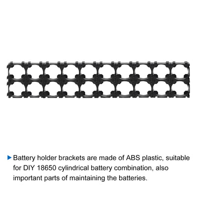 Harfington Battery Holder Bracket 10 x 2 18.4mm Diameter for DIY Battery Pack of 2