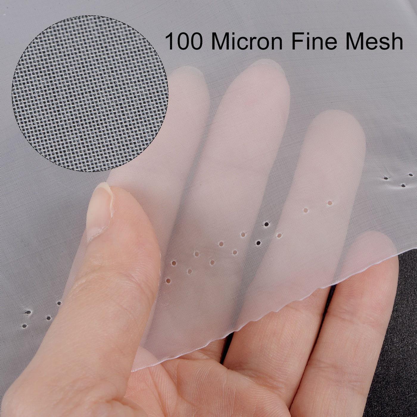 uxcell Uxcell 100 Micron Paint Nylon Mesh Filter Woven Net Sheet Filter Cloth (39"x39")