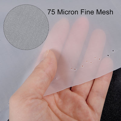 Harfington Uxcell 75 Micron Paint Nylon Mesh Filter Woven Net Sheet Filter Cloth (39"x39")