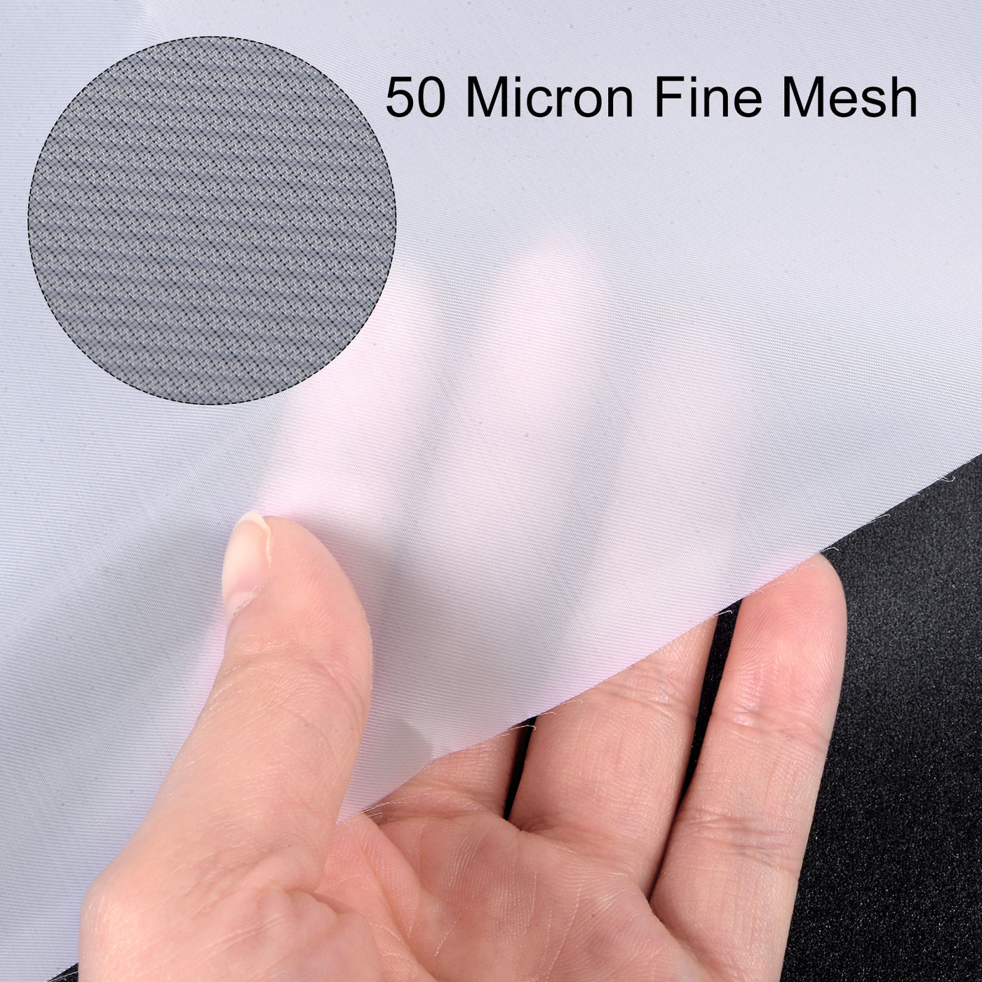 uxcell Uxcell 50 Micron Paint Nylon Mesh Filter Woven Net Sheet Filter Cloth (39"x39")