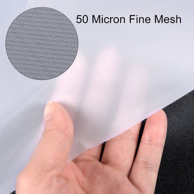 Harfington Uxcell 50 Micron Paint Nylon Mesh Filter Woven Net Sheet Filter Cloth (39"x39")