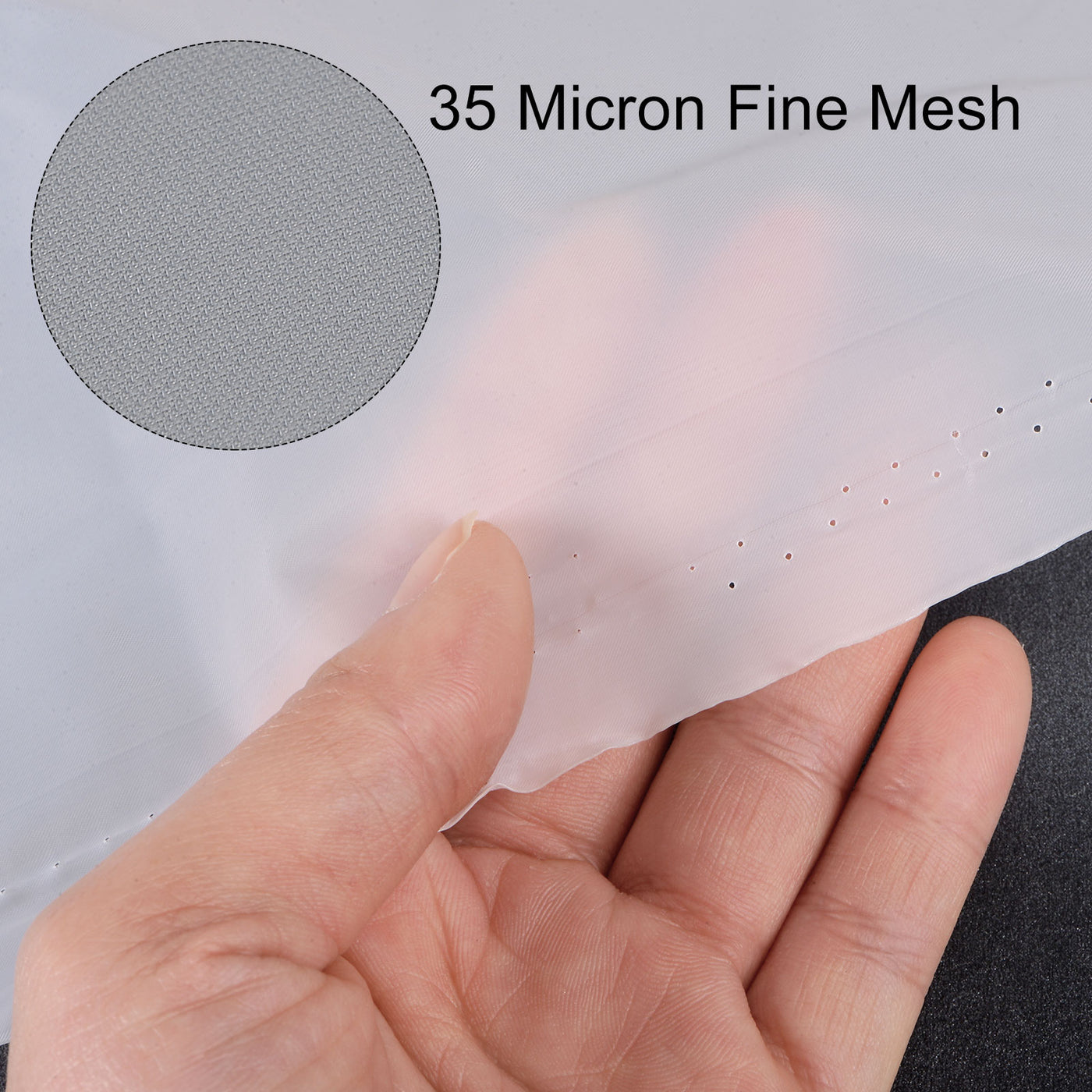 uxcell Uxcell 35 Micron Paint Nylon Mesh Filter Woven Net Sheet Filter Cloth (39"x39")