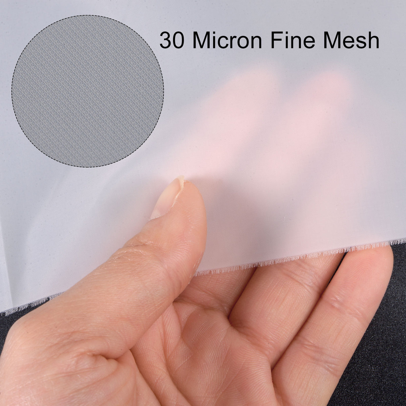 uxcell Uxcell 30 Micron Paint Nylon Mesh Filter Woven Net Sheet Filter Cloth (39"x39")