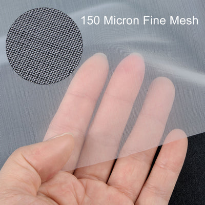 Harfington Uxcell 150 Micron Paint Nylon Mesh Filter Woven Net Sheet Filter Cloth (39"x50")