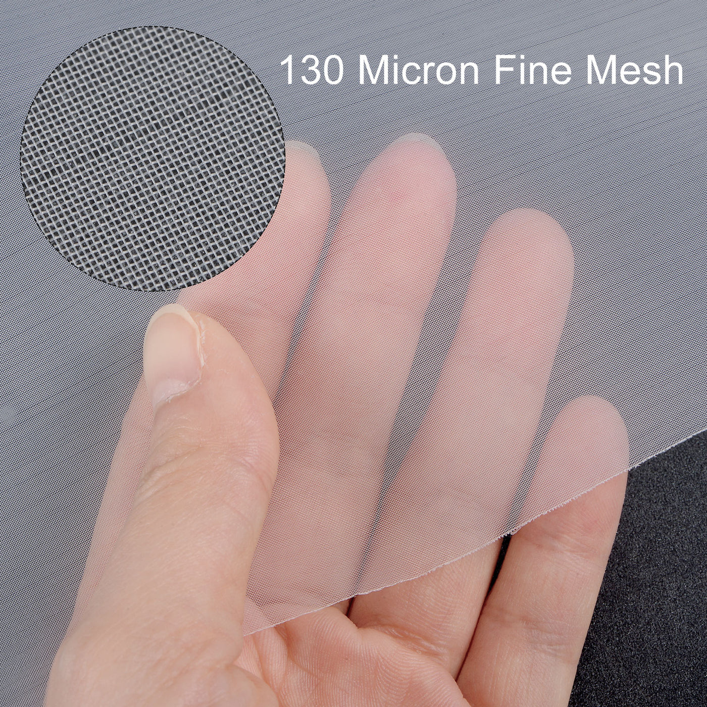 uxcell Uxcell 130 Micron Paint Nylon Mesh Filter Woven Net Sheet Filter Cloth (39"x50")