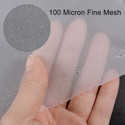 Harfington Uxcell 100 Micron Paint Nylon Mesh Filter Woven Net Sheet Filter Cloth (39"x50")