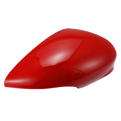 Harfington Red Left Side Car Side Door Wing Mirror Cover Rear View Mirror Cap for Ford Fiesta MK7 2008 2009 2010 2011 2012 2013 2014 2015 2016 2017