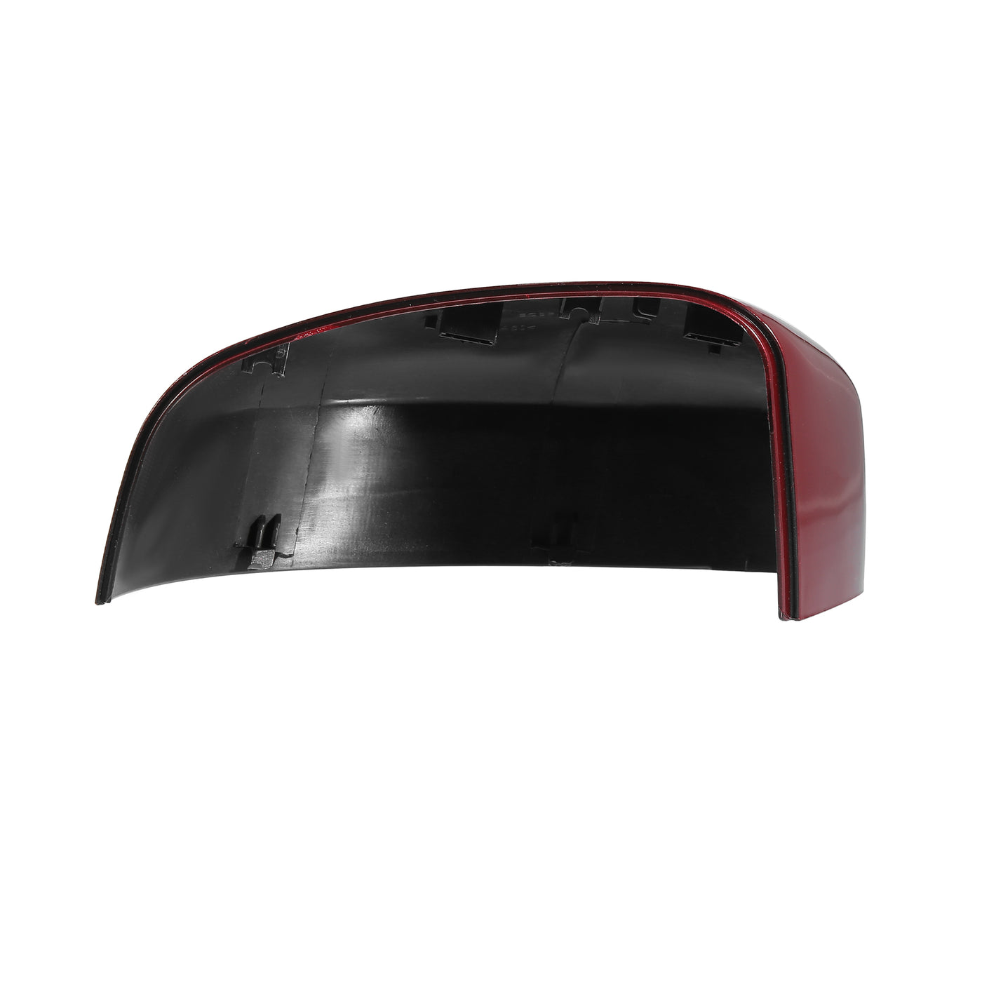 X AUTOHAUX Red Left Side Car Side Door Wing Mirror Cover Rear View Mirror Cap for Ford Focus MK2 Facelift 2008-2011 for Ford Focus MK3 2012-2017