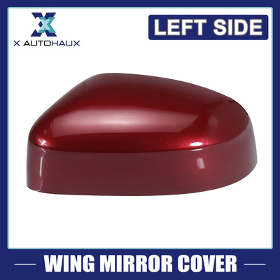 Harfington Red Left Side Car Side Door Wing Mirror Cover Rear View Mirror Cap for Ford Focus MK2 Facelift 2008-2011 for Ford Focus MK3 2012-2017