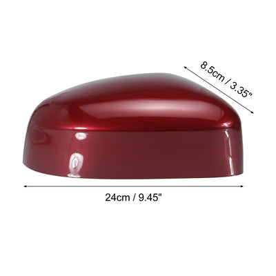 Harfington Red Right Side Car Side Door Wing Mirror Cover Rear View Mirror Cap for Ford Focus MK2 Facelift 2008-2011 for Ford Focus MK3 2012-2017