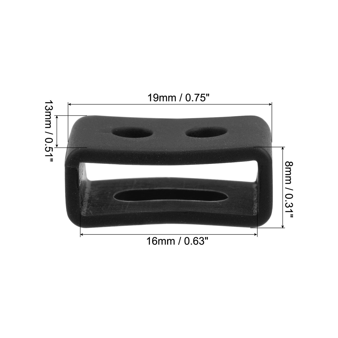 uxcell Uxcell Watch Band Strap Loop Silicone for Watch Band