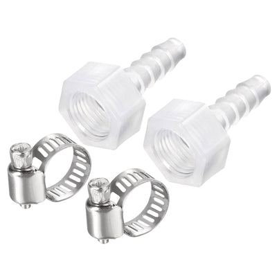 Harfington PP Hose Barb Fitting, Barb x Thread Pipe Connector Coupler