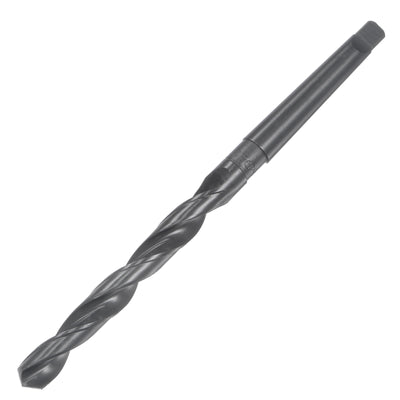 uxcell Uxcell 11.8mm Morse Taper Twist Drill Bit 100mm Flute Length High-speed Steel Black