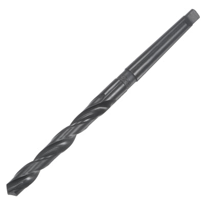 uxcell Uxcell 12mm Morse Taper Twist Drill Bit, 95mm Flute Length High-speed Steel Black Oxide