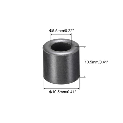 Harfington Ferrite Cores RFI EMI Noise Suppression Filter 5.5x10.5x10.5mm(IDxODxH) 20Pcs