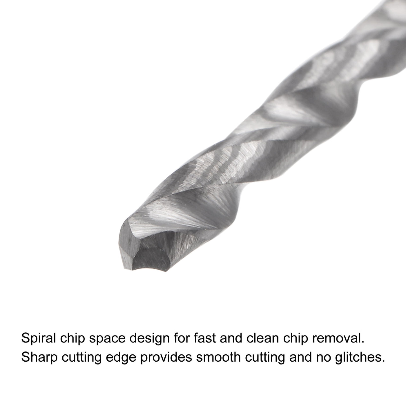 uxcell Uxcell 2.2mm C2/K20 Tungsten Carbide Straight Shank Spiral Flutes Twist Drill Bit 2pcs