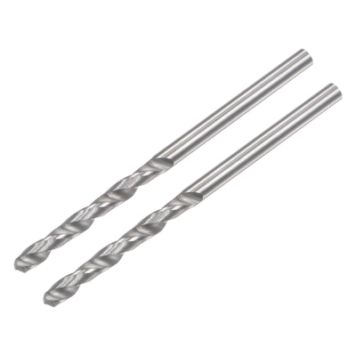Harfington Uxcell 2.2mm C2/K20 Tungsten Carbide Straight Shank Spiral Flutes Twist Drill Bit 2pcs