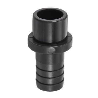 Harfington PVC Pipe Fitting 16mm Barbed x 20mm OD Spigot Straight Hose Connector Black