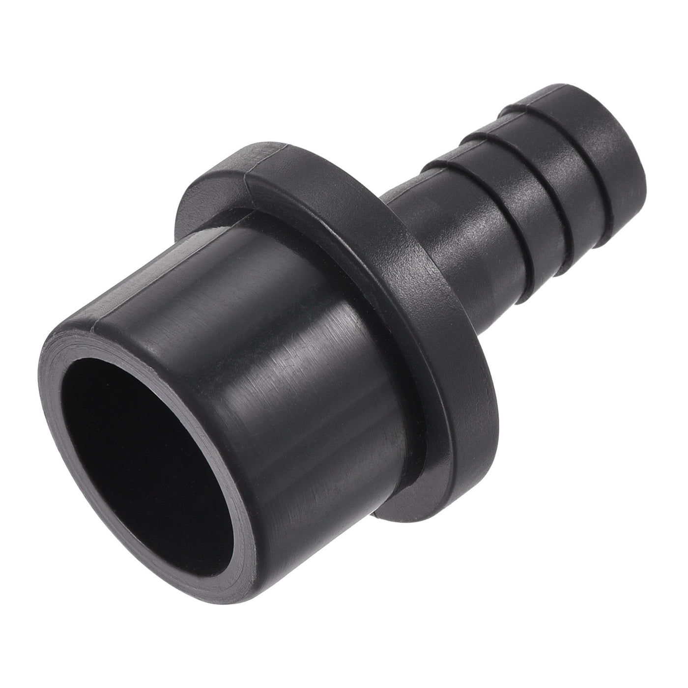 Harfington PVC Pipe Fitting 12mm Barbed x 25mm OD Spigot Straight Hose Connector Black