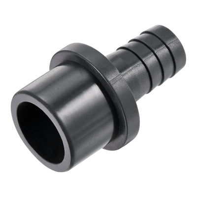 Harfington PVC Pipe Fitting 14mm Barbed x 25mm OD Spigot Straight Hose Connector Black