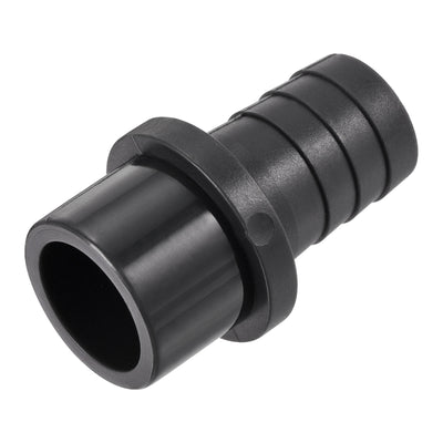 Harfington PVC Pipe Fitting 20mm Barbed x 25mm OD Spigot Straight Hose Connector Black