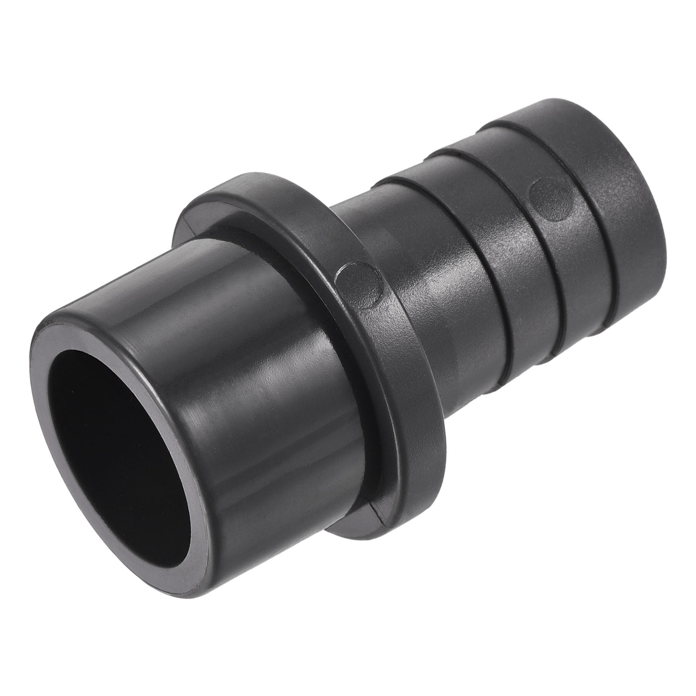 Harfington PVC Pipe Fitting 25mm Barbed x 32mm OD Spigot Straight Hose Connector Black