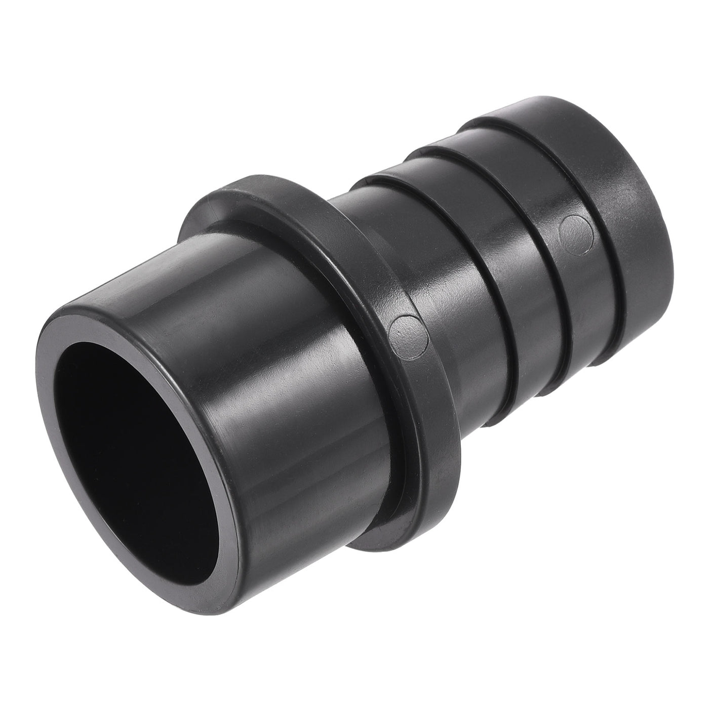 Harfington PVC Pipe Fitting 32mm Barbed x 40mm OD Spigot Straight Hose Connector Black