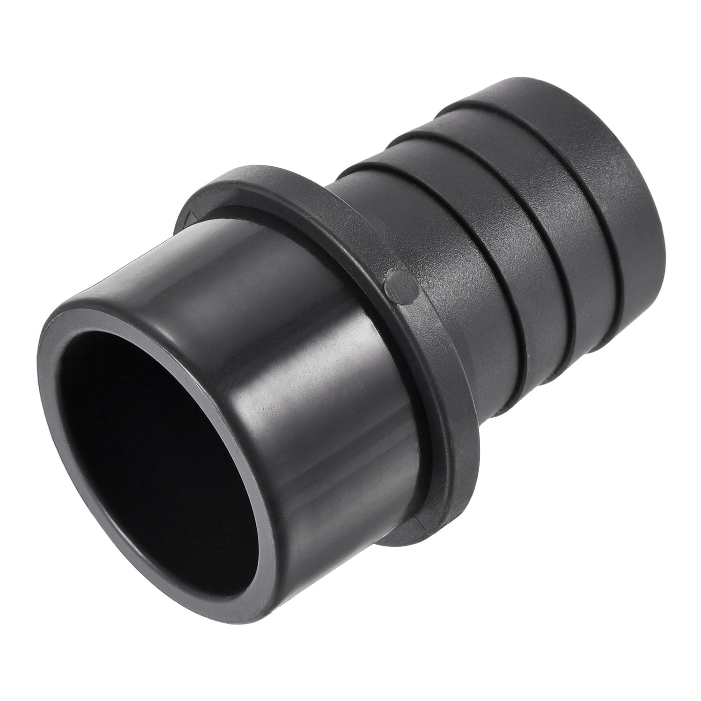 Harfington PVC Pipe Fitting 40mm Barbed x 50mm OD Spigot Straight Hose Connector Black
