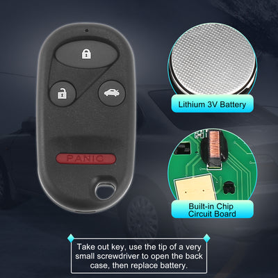 Harfington 315MHz KOBUTAH2T Replacement Smart Proximity Keyless Entry Remote Key Fob for Honda Accord 1998-2002 for Acura TL 1999-2001 4 Buttons