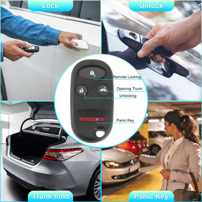 Harfington 434MHz A269ZUA101 Replacement Smart Proximity Keyless Entry Remote Key Fob for Honda Accord 1994-1997 for Civic 1996-2000 for Prelude 1996-2002 4 Buttons 39950-S01A01