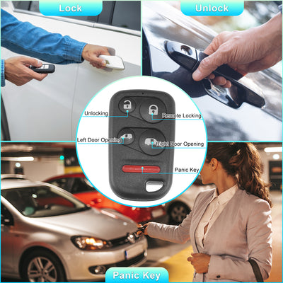 Harfington 308MHz OUCG8D-440H-A Keyless Entry Remote Key Fob for Honda Odyssey EX with Power Sliding Doors 01-04 5 Button (not Fit for Odyssey LX, EX-L, not for Van )